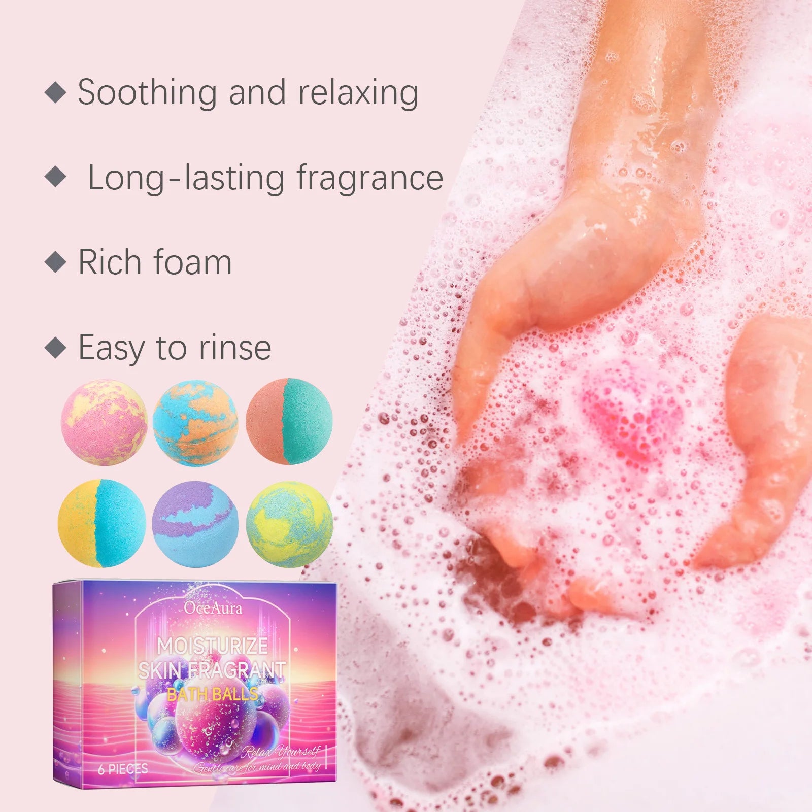 Aromatherapy Moisturizing Bath Bombs for Relaxation and Skin Care - 18