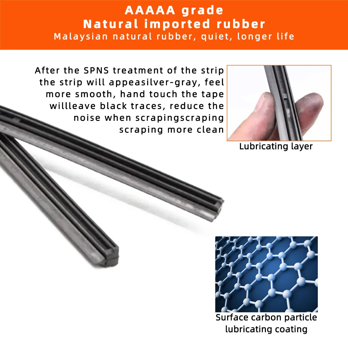 Universal Car Windshield Wiper Blade Replacement Rubber Refill Strip