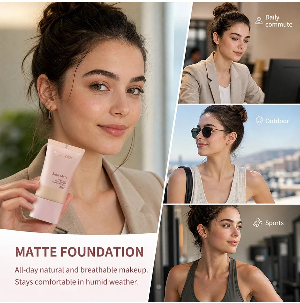 Long-Lasting Matte Liquid Foundation for Flawless Natural Coverage - 11