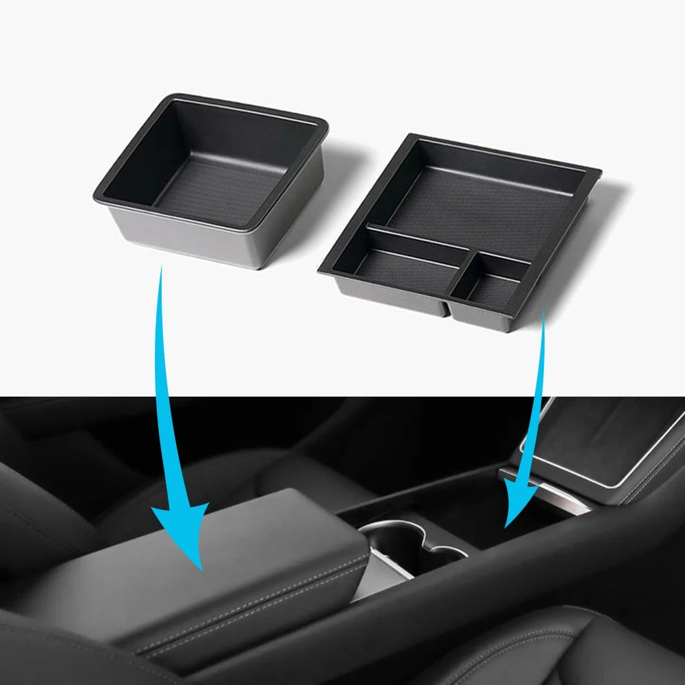 Center Console Organizer Tray Set for Tesla Model 3 Highland - 7