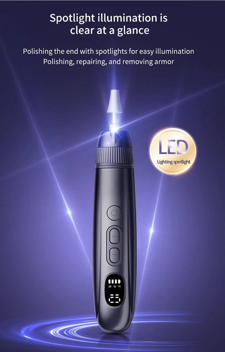 Electric Cordless Manicure and Pedicure Nail Drill Set