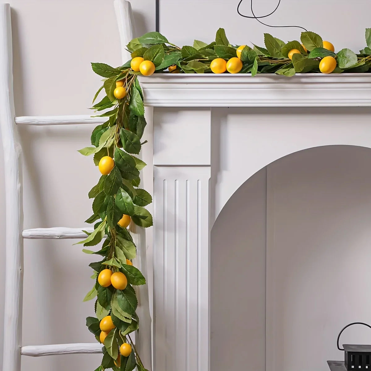 Artificial Lemon and Eucalyptus Garland for Home Decor