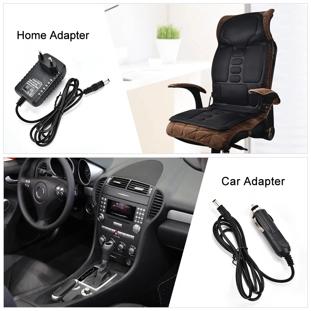Full-Body Heated Vibrating Massage Chair Cushion