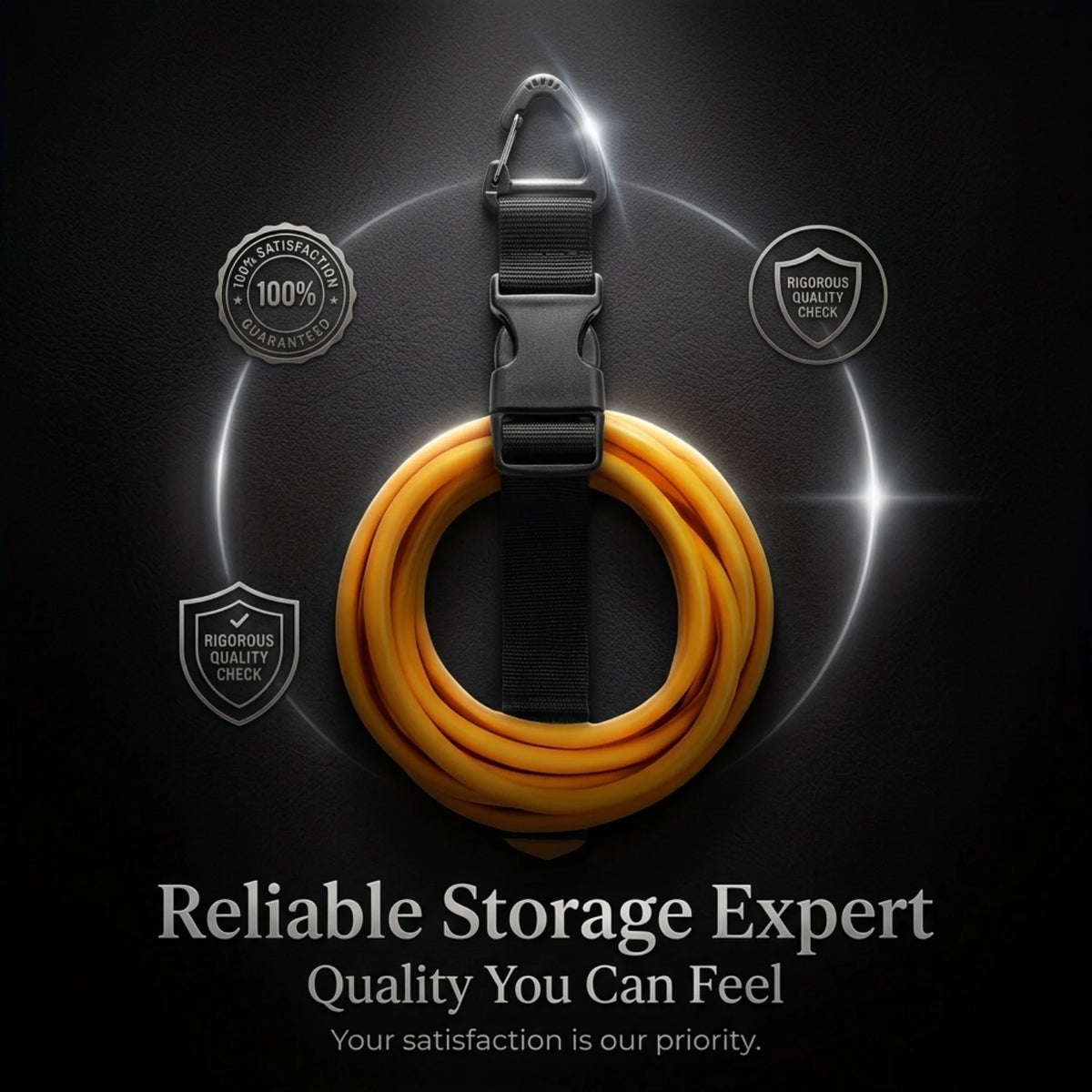 Adjustable Heavy-Duty Storage Straps for Hoses and Cables