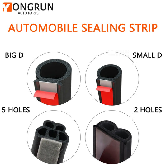 Car Door Soundproof Rubber Weather Stripping Seal