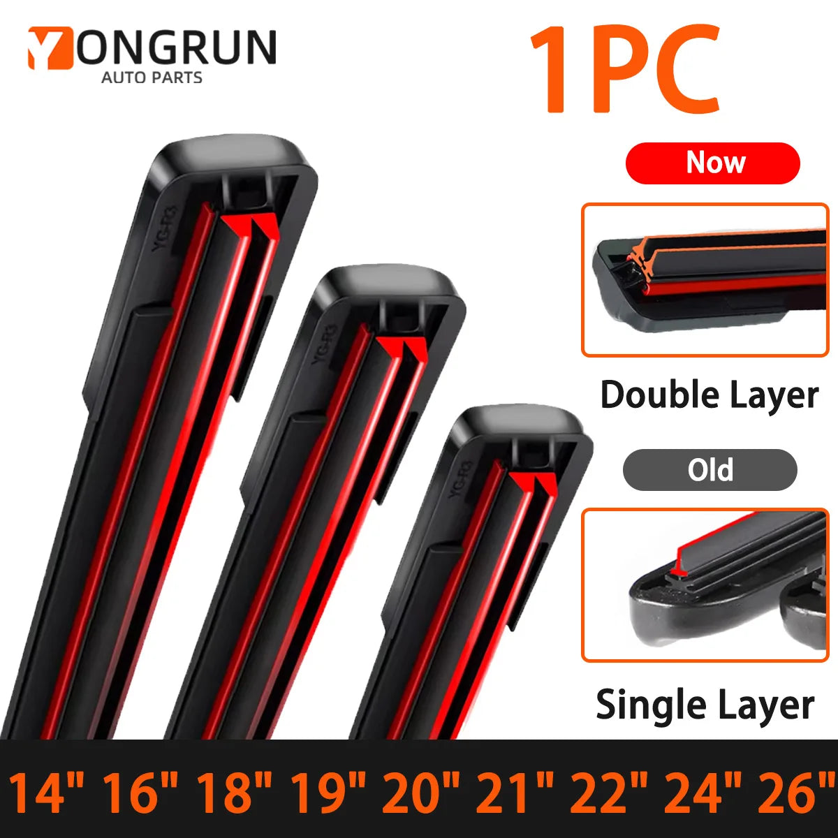 Universal J-Hook Car Windshield Wiper Blade