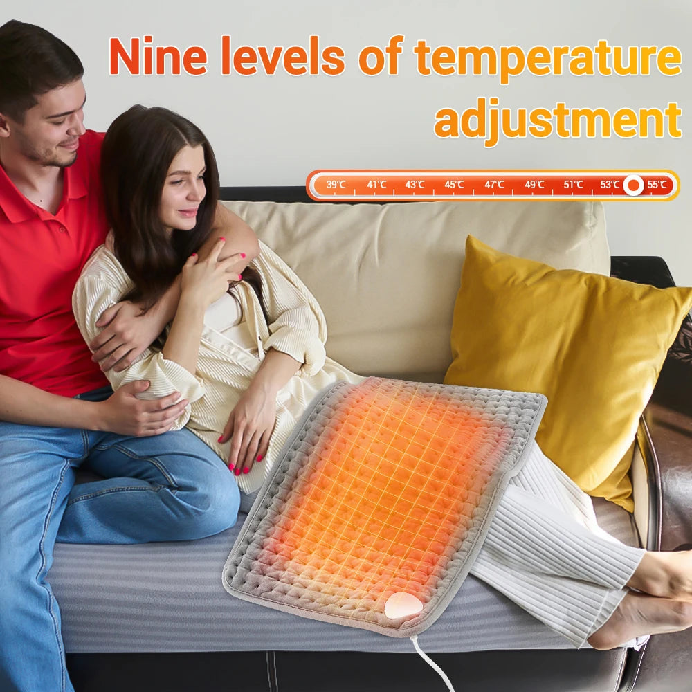 Electric Heating Pad for Back and Waist Pain Relief