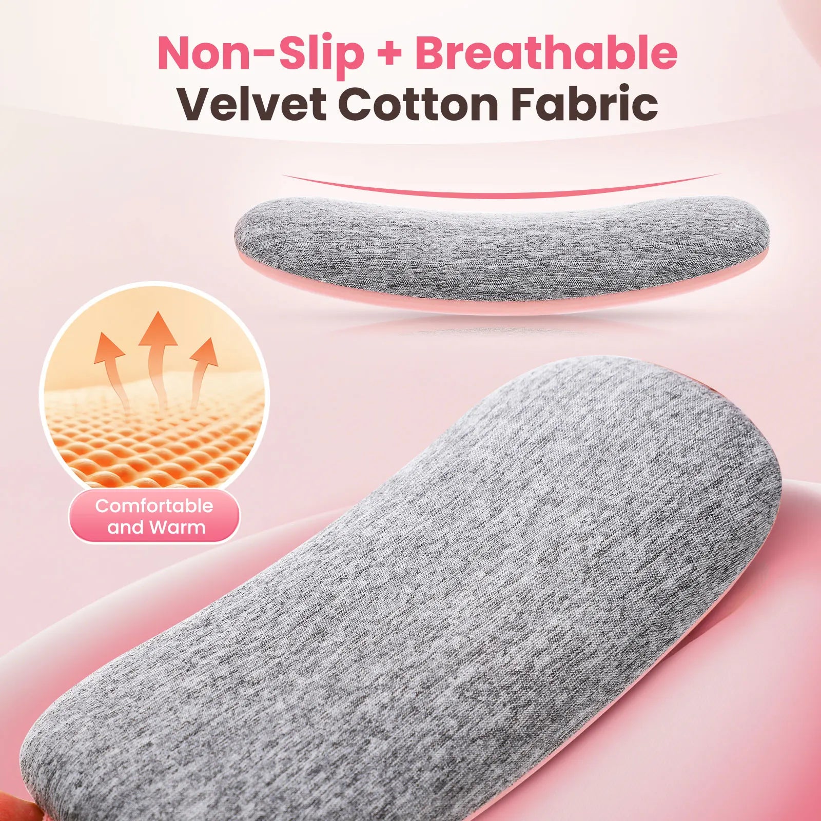 Cordless Menstrual Heating Pad with Vibration Massage - 6