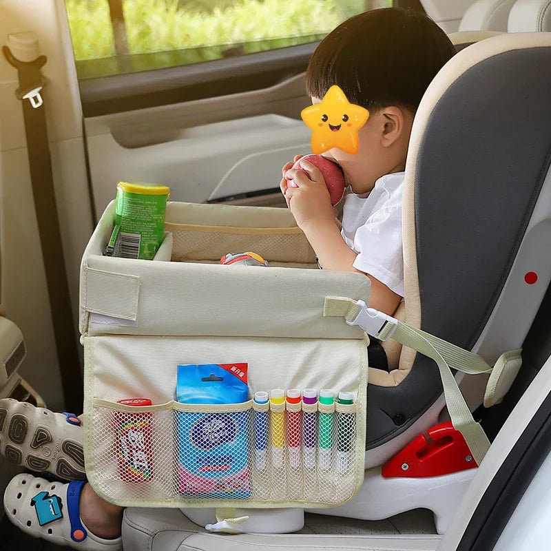 Foldable Kids Car Seat Travel Tray and Activity Table - 3