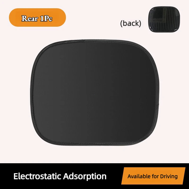 Foldable Electrostatic Car Window Sun Shade for UV Protection - 25