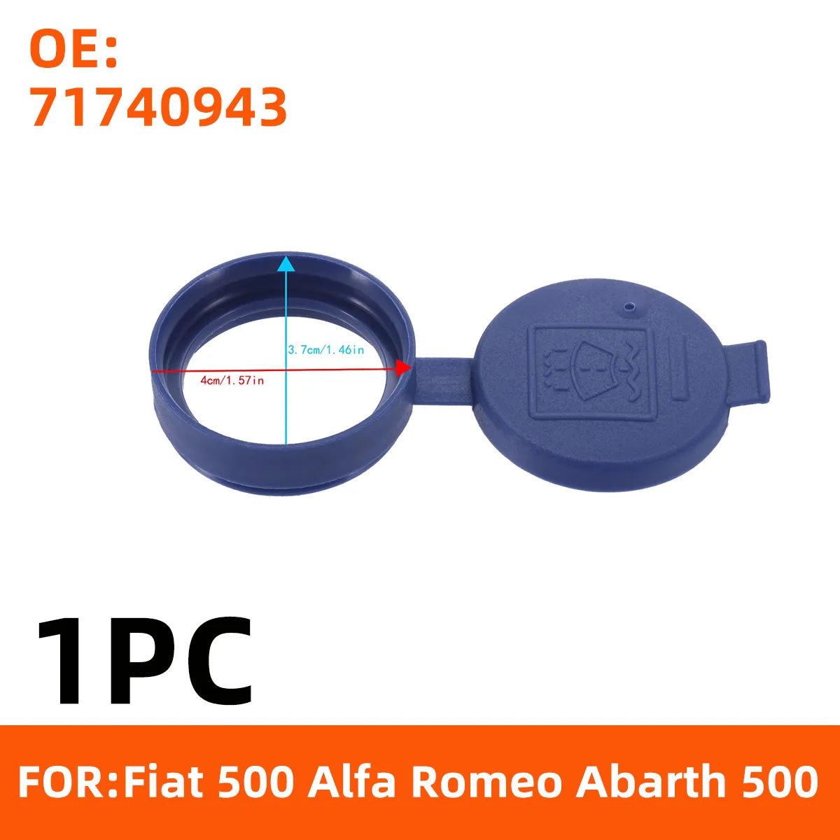 Replacement Windshield Washer Fluid Reservoir Tank Cap - 15