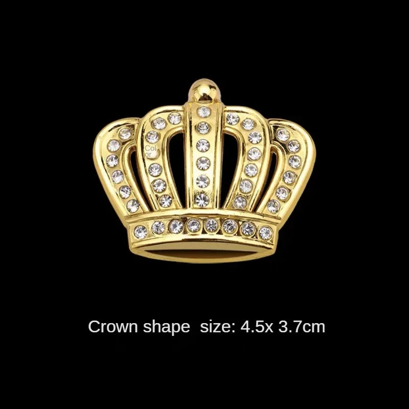 Decorative Crystal Crown Car Emblem Sticker