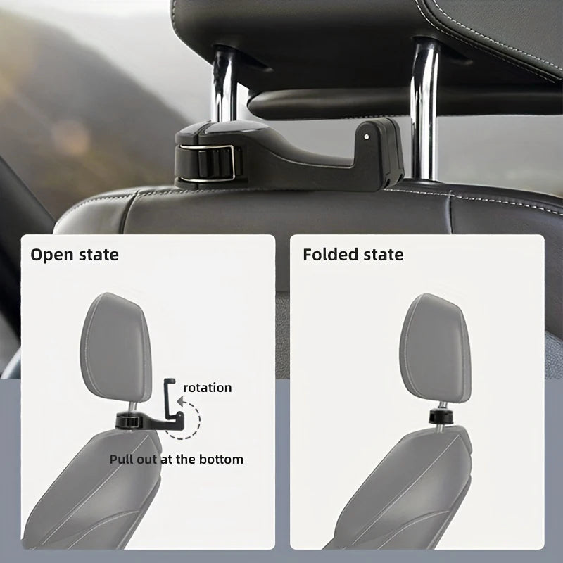 2-in-1 Car Headrest Hook and Phone Holder - 3