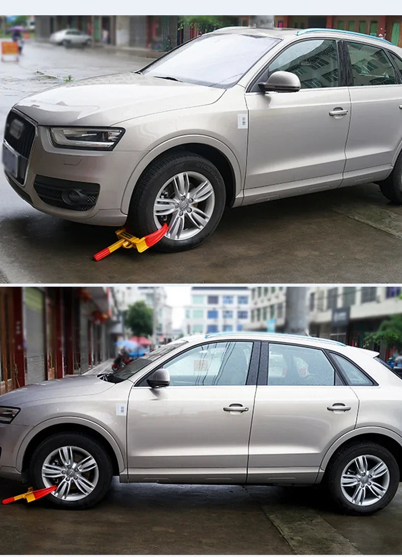 Heavy Duty Anti-Theft Wheel Clamp Lock for Vehicles - 12