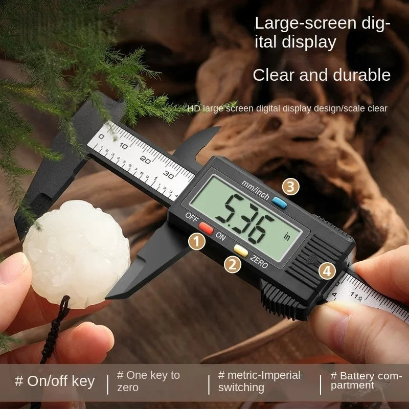 Digital Caliper Measuring Tool Carbon Fiber Vernier Gauge Micrometer