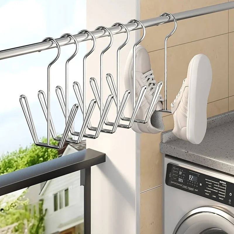Durable Double-Hook Shoe Drying Hanger