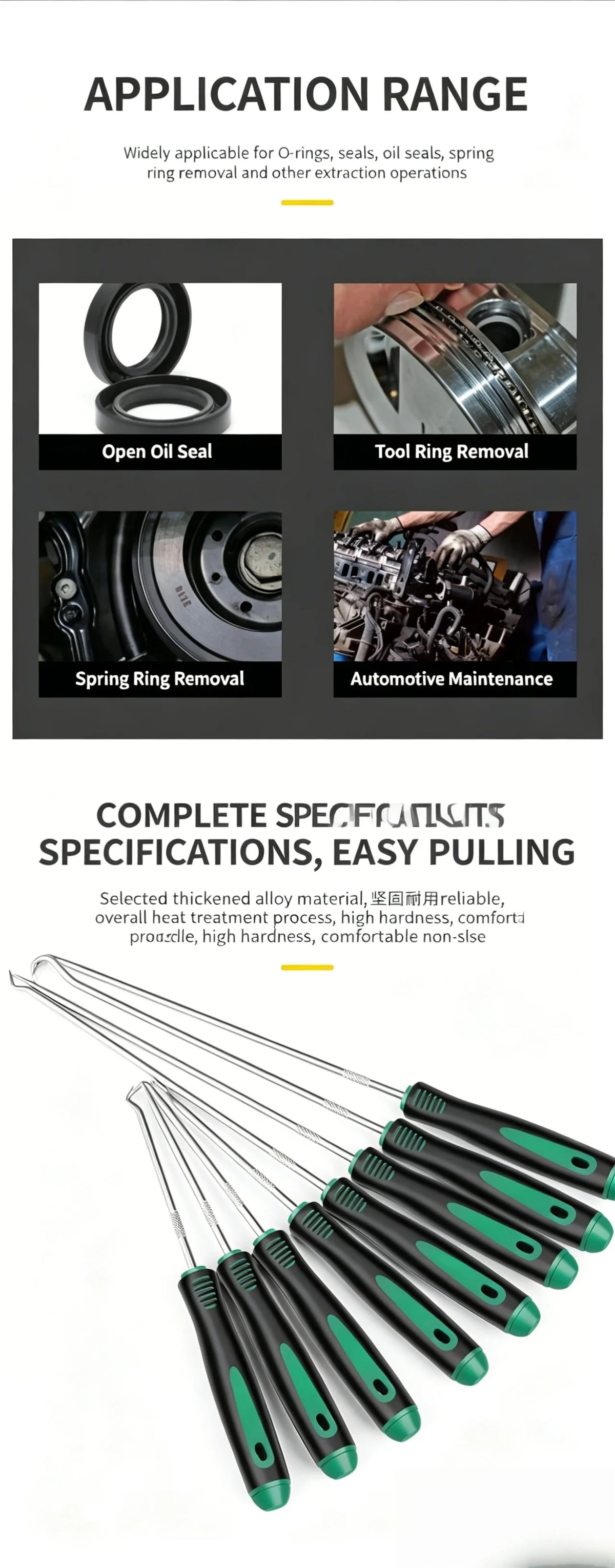 Precision Pick and Hook Set Automotive O-Ring and Seal Removal Tool