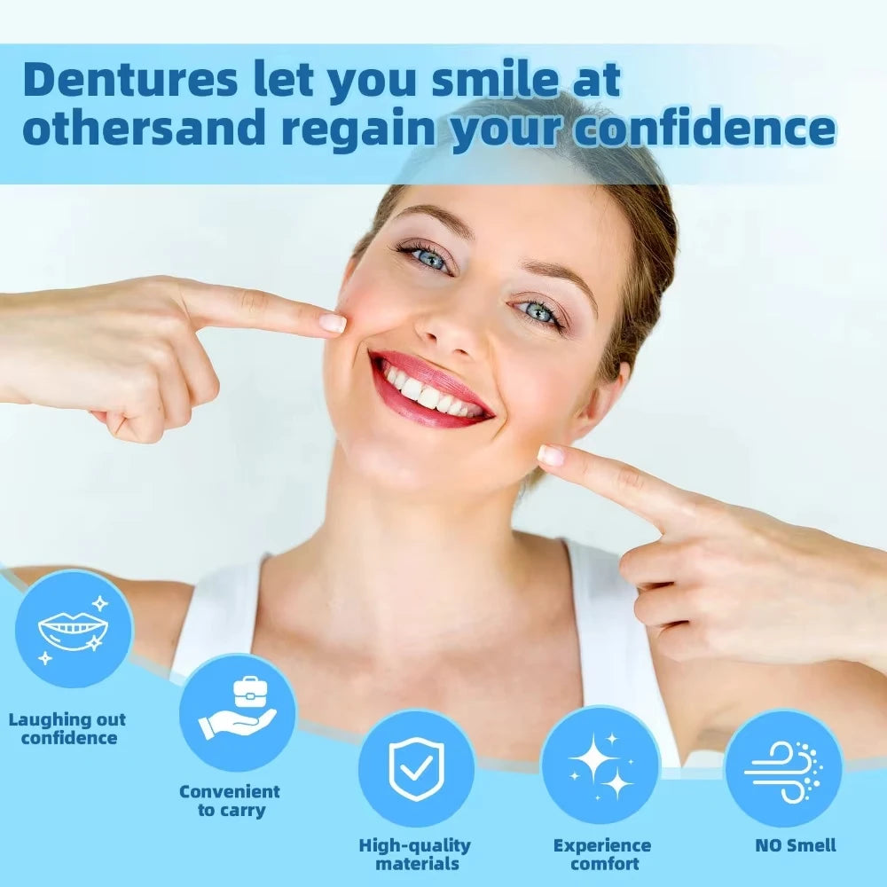 Custom-Fit Silicone Cosmetic Teeth Veneers - 4