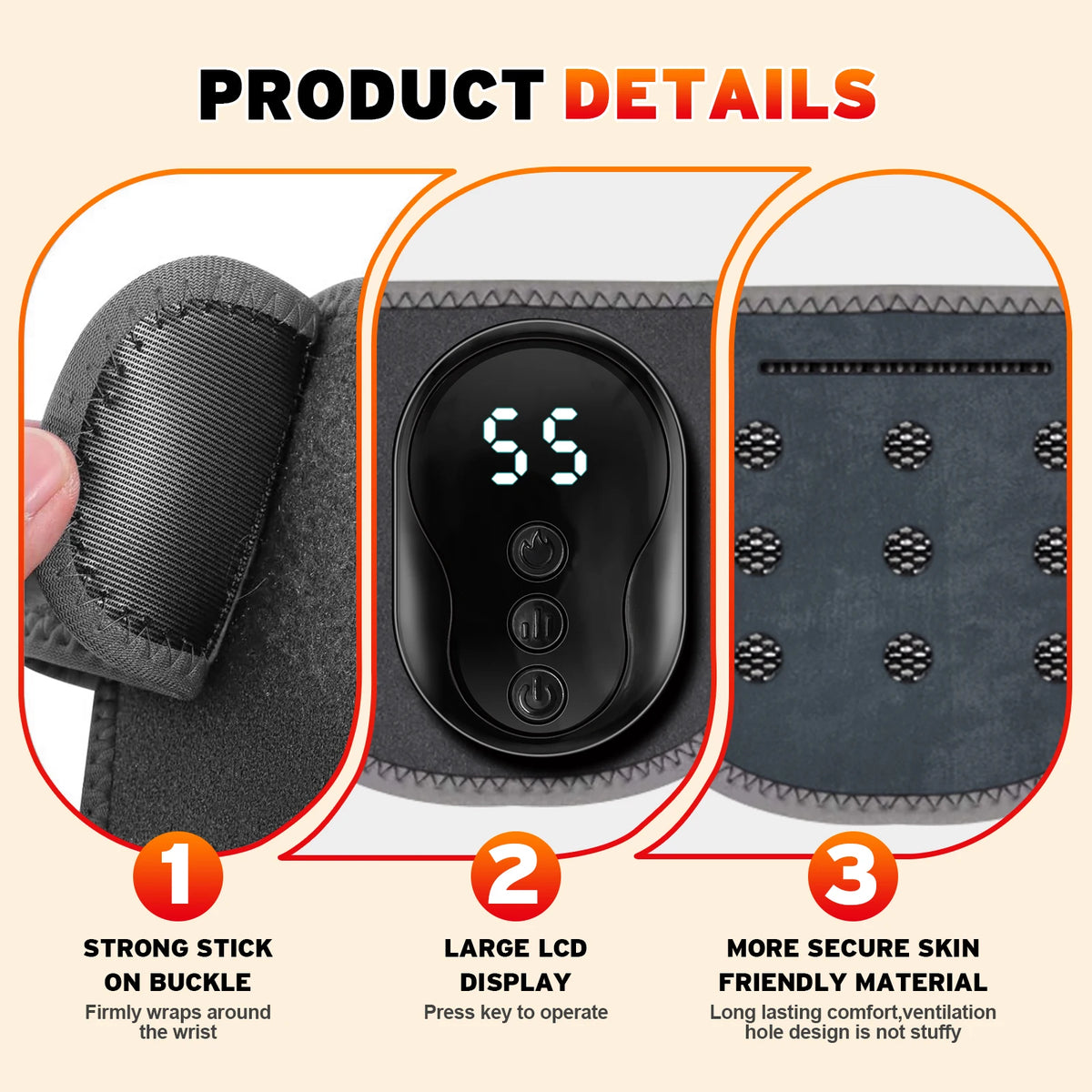 Cordless Vibration Ankle and Wrist Massage Wrap