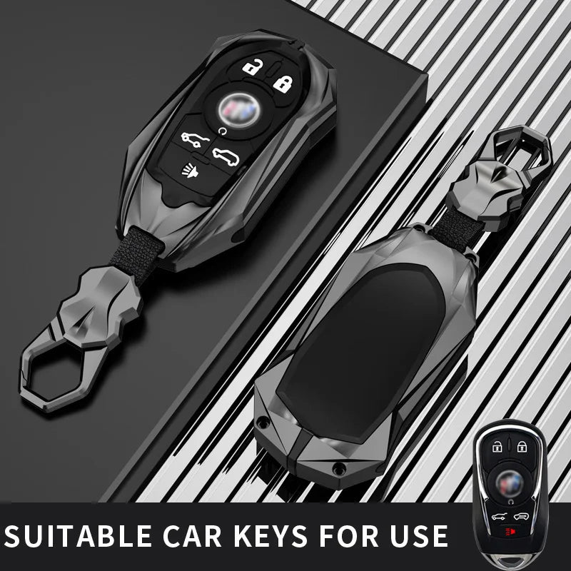 Protective Galvanized Alloy Key Fob Cover for Buick - 25
