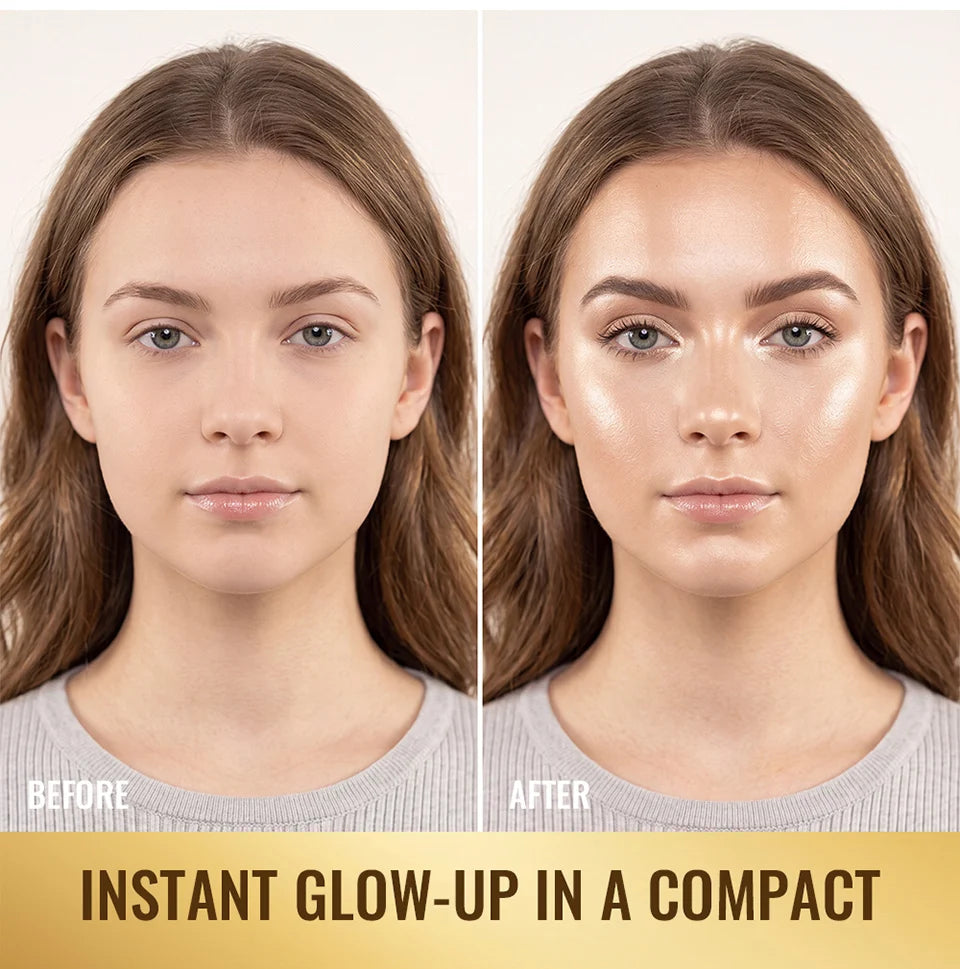 4-Color Shimmering Highlighting and Contouring Face Palette