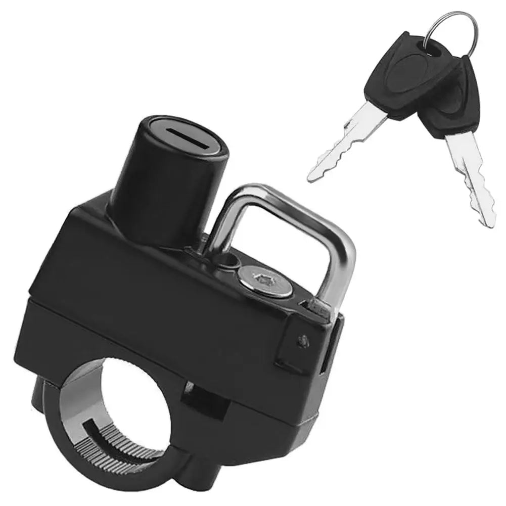 Universal Anti-Theft Motorcycle Helmet Lock for Handlebars - 1