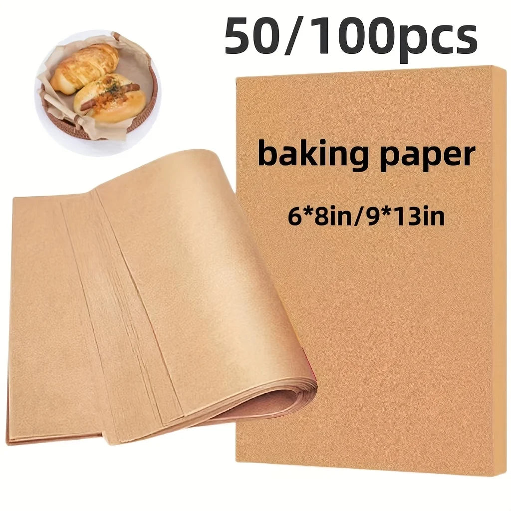 Non-Stick Unbleached Parchment Paper Sheets for Baking and Air Frying - 4