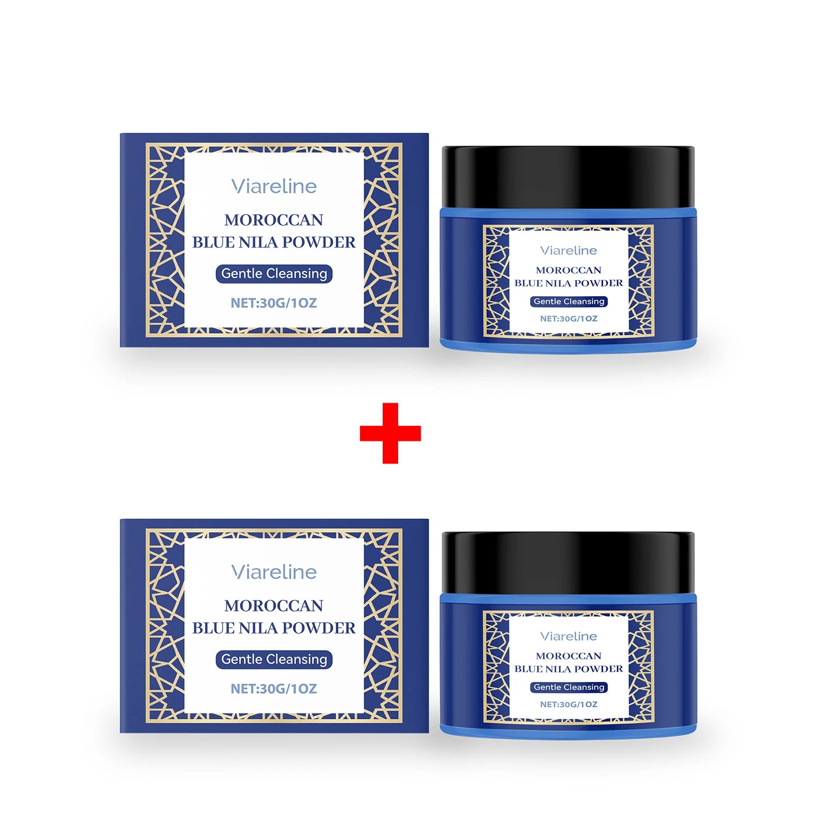 Moroccan Blue Nila Face Mask Powder for Skin Brightening and Cleansing - 14
