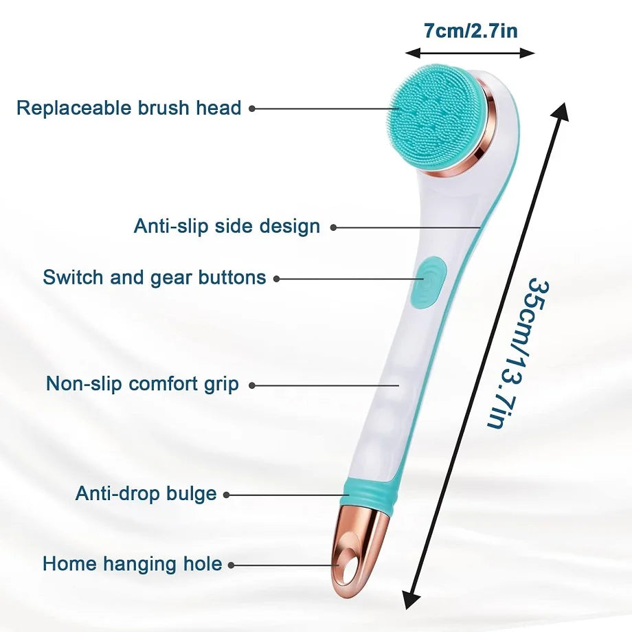 Electric Rotating Back Scrubber and Exfoliating Shower Brush - 7