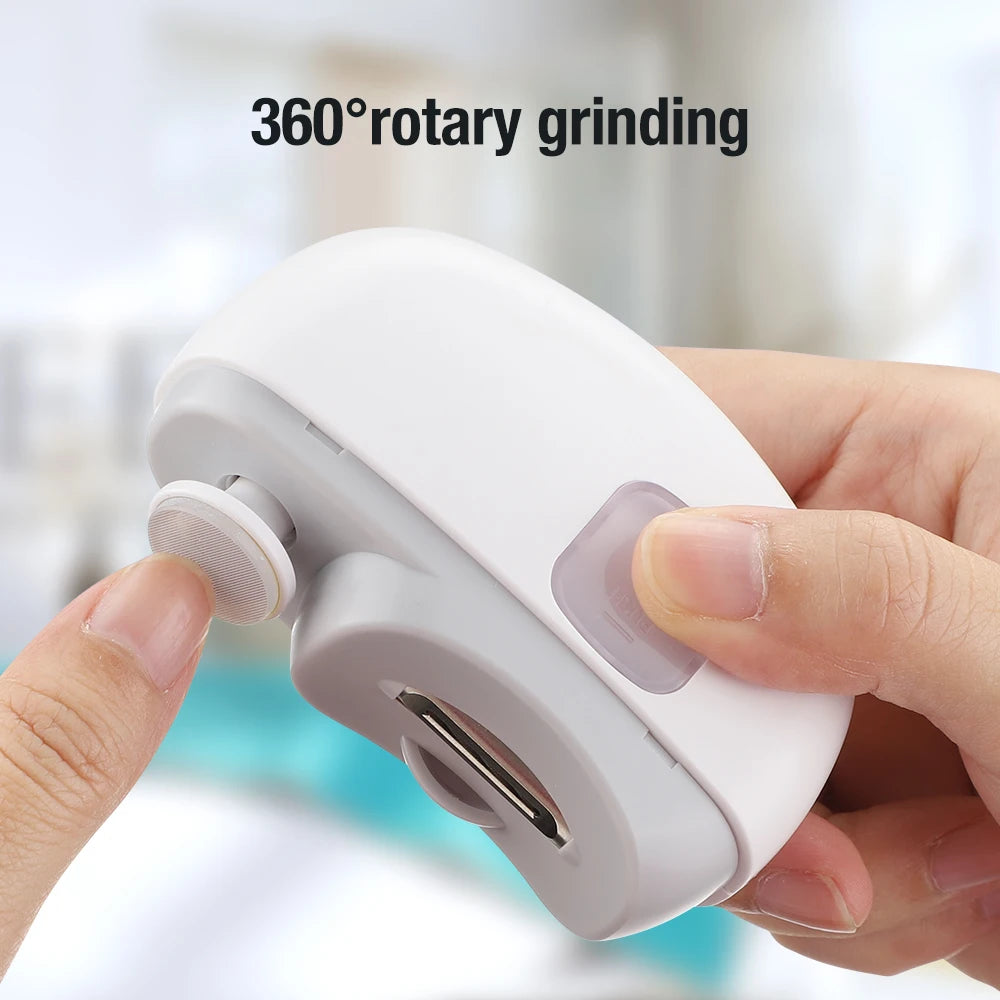 Electric 2-in-1 Automatic Nail Clipper and Polisher