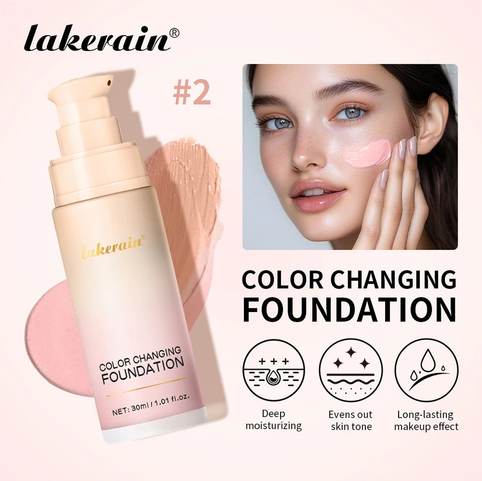 Color-Changing Liquid Foundation for Flawless Radiant Skin - 7