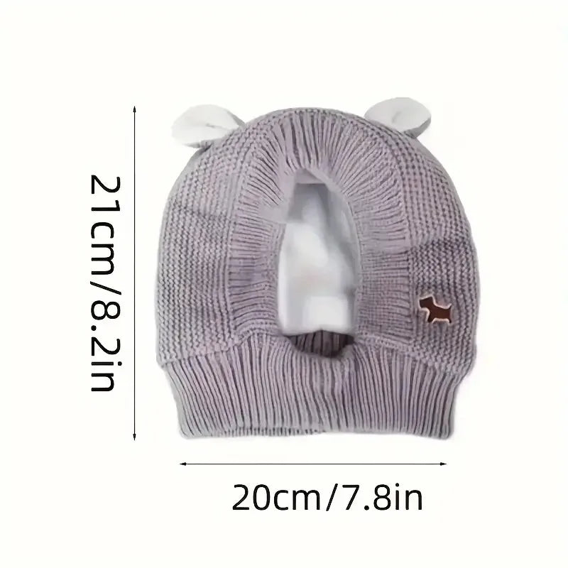 Winter Knitted Pet Hat for Ear Protection and Warmth - 6