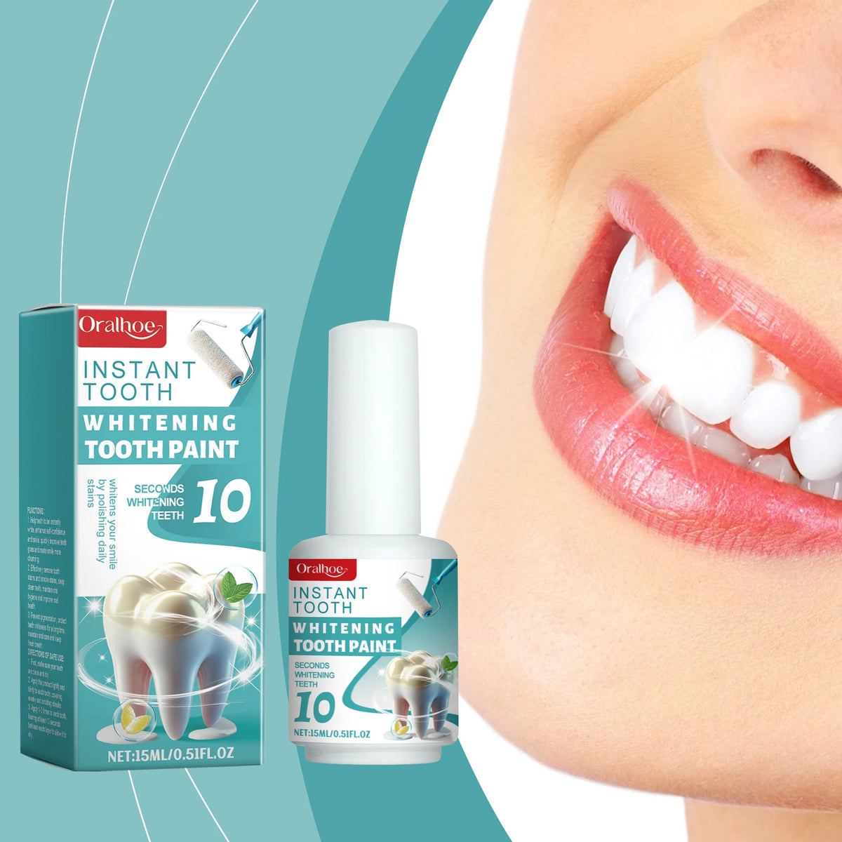 Instant Teeth Whitening Paint for Bright Smile