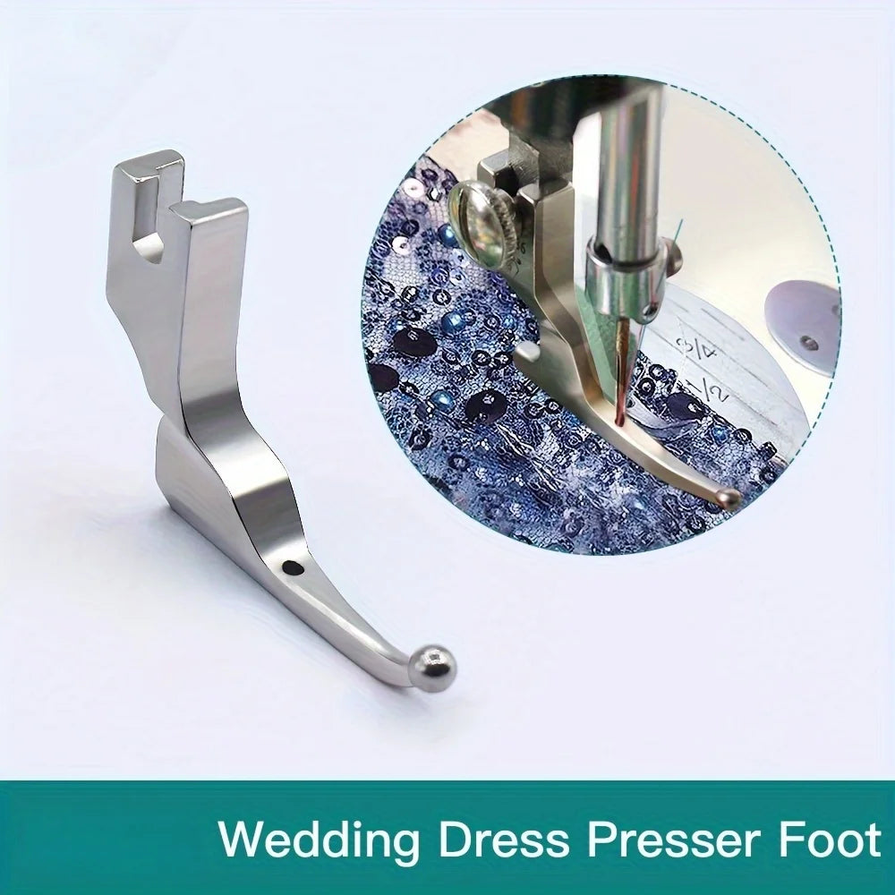 Industrial Sewing Machine Narrow Hinged Cording Presser Foot - 3