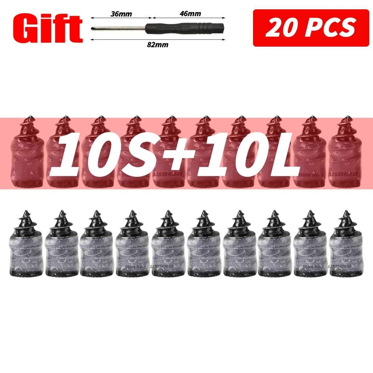 Universal Tubeless Tire Puncture Repair Nails - 17
