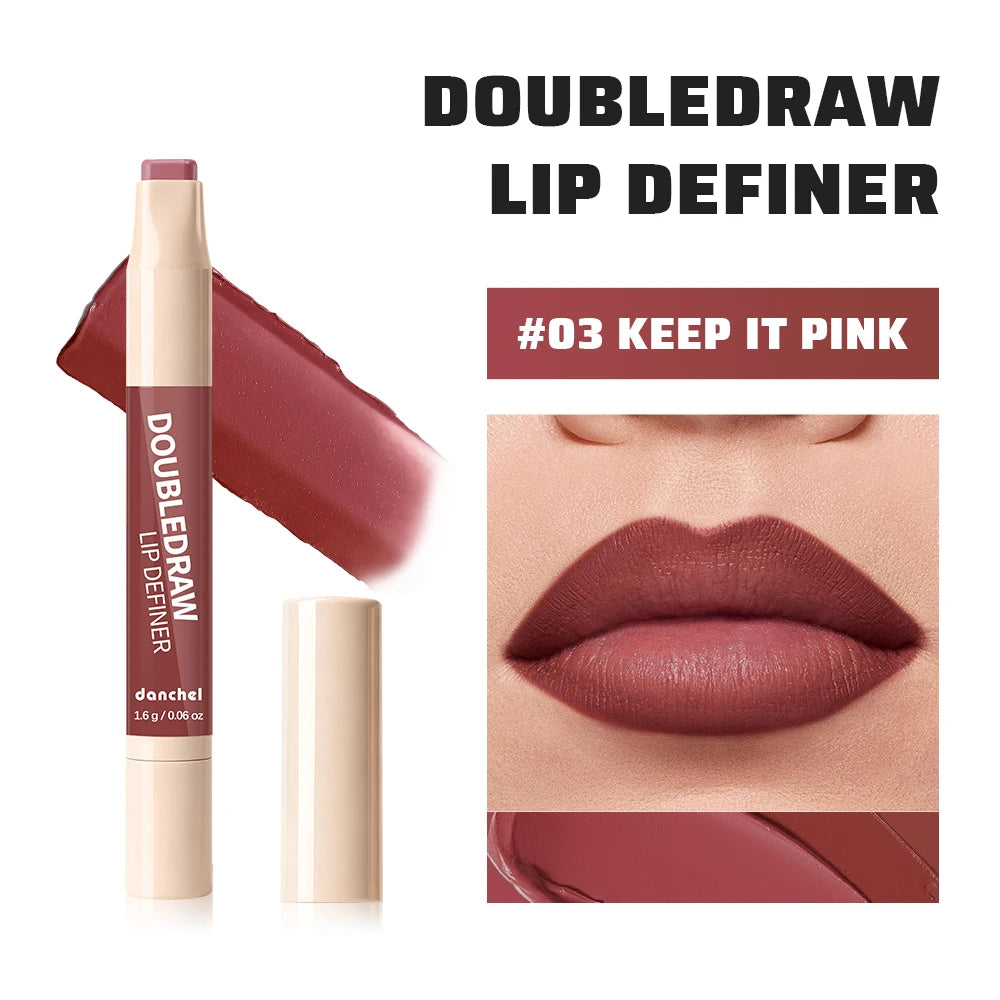 2-in-1 Matte Velvet Lip Liner and Hydrating Lip Gloss - 21
