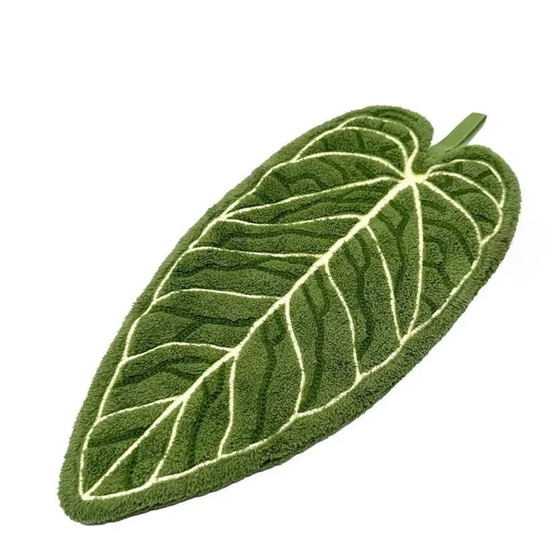 Absorbent Leaf-Shaped Hanging Hand Towel for Kitchen and Bathroom - 7