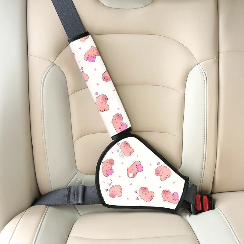 Adjustable Car Seat Belt Comfort Pad for Kids - 11