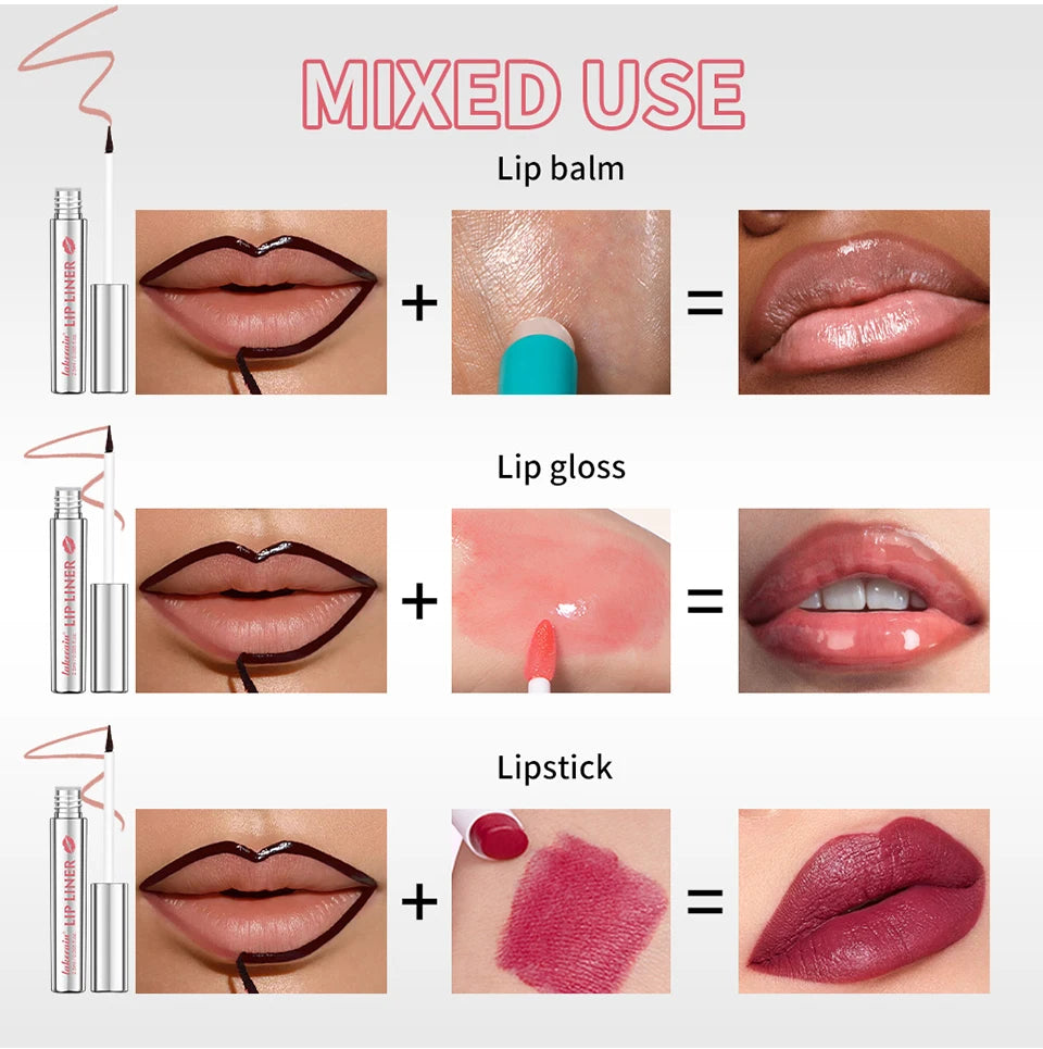 Waterproof Peel-Off Tattoo Lip Liner Stain
