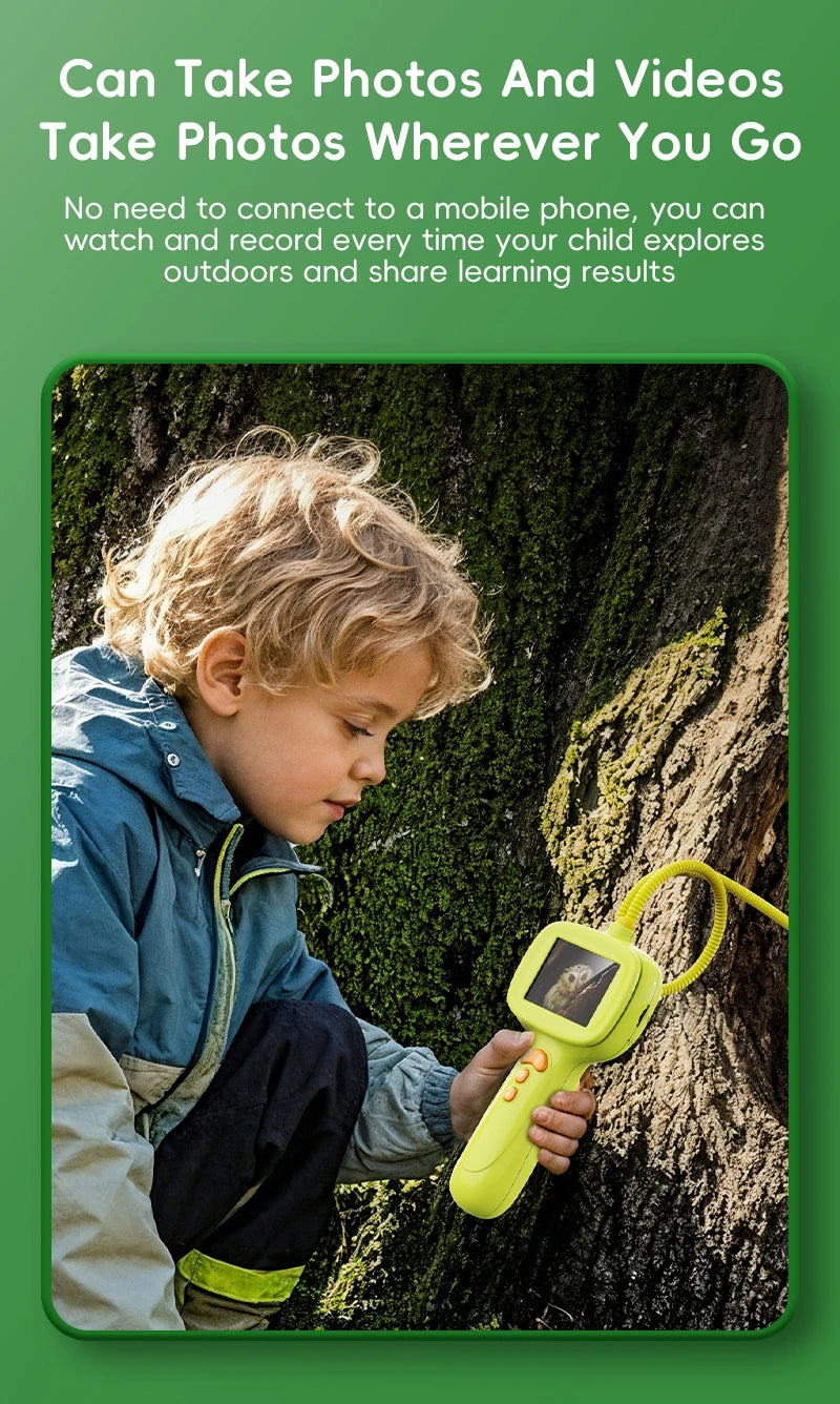 Educational HD Borescope Camera for Kids Nature Exploration - 9
