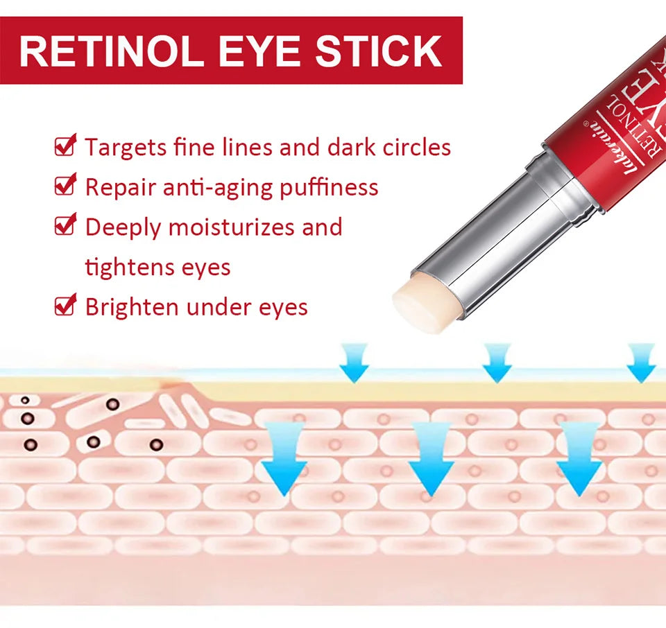 Retinol Anti-Aging Eye Stick for Dark Circles and Puffiness