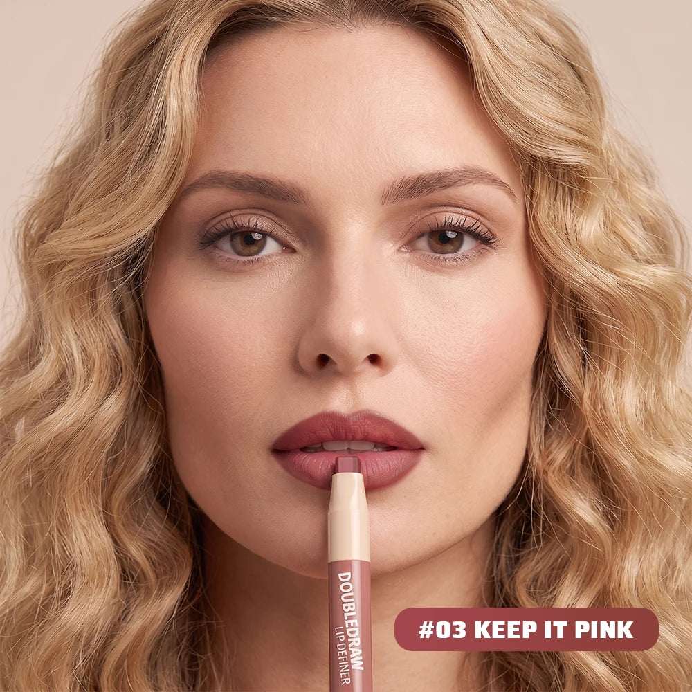 2-in-1 Matte Velvet Lip Liner and Hydrating Lip Gloss