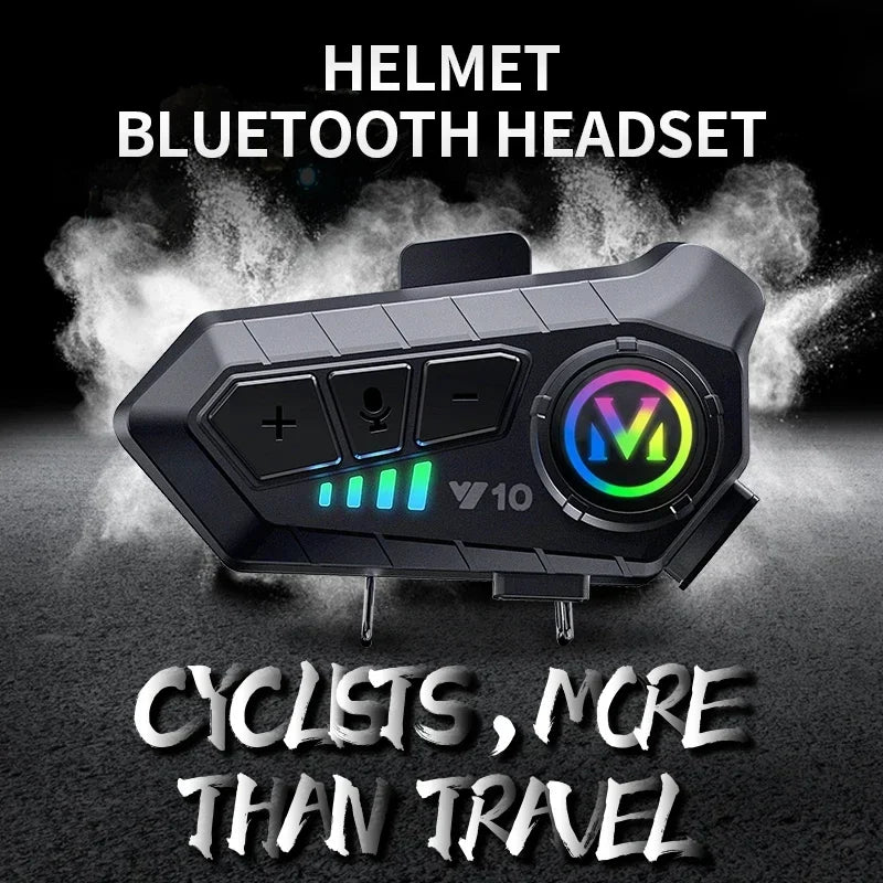 Wireless Bluetooth Motorcycle Helmet Headset with Noise Reduction - 5