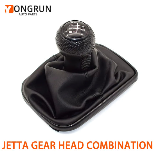 5-Speed Manual Gear Shift Knob with Boot Gaiter for Car Interior
