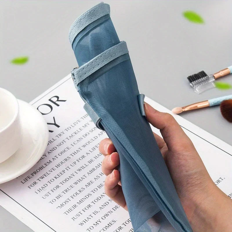 Transparent Double-Layer Mesh Document Storage Bag - 5