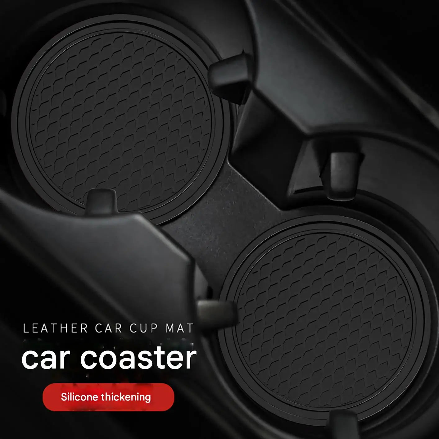 Anti-Slip Silicone Car Cup Holder Coasters - 4