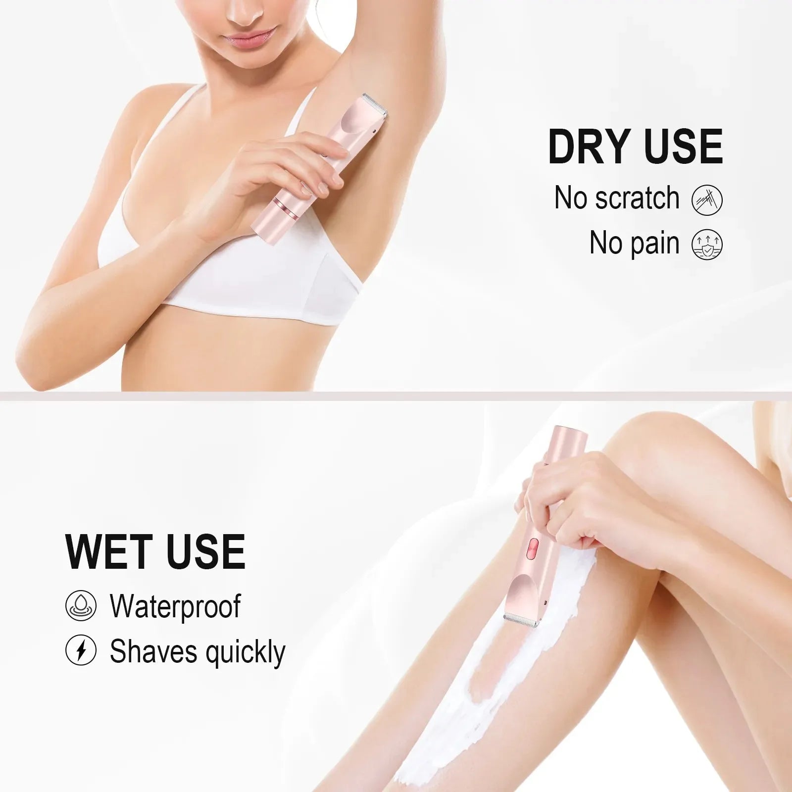 Electric Waterproof Painless Hair Removal Shaver for Face and Body - 5
