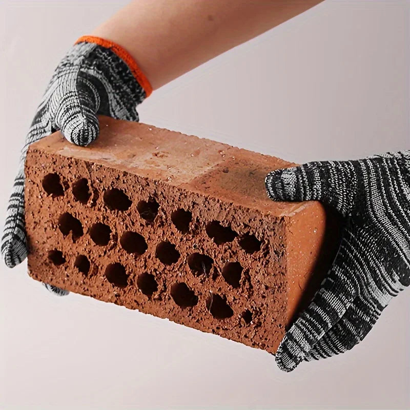 Knitted Polyester Safety Work Gloves for Industrial and Construction - 7