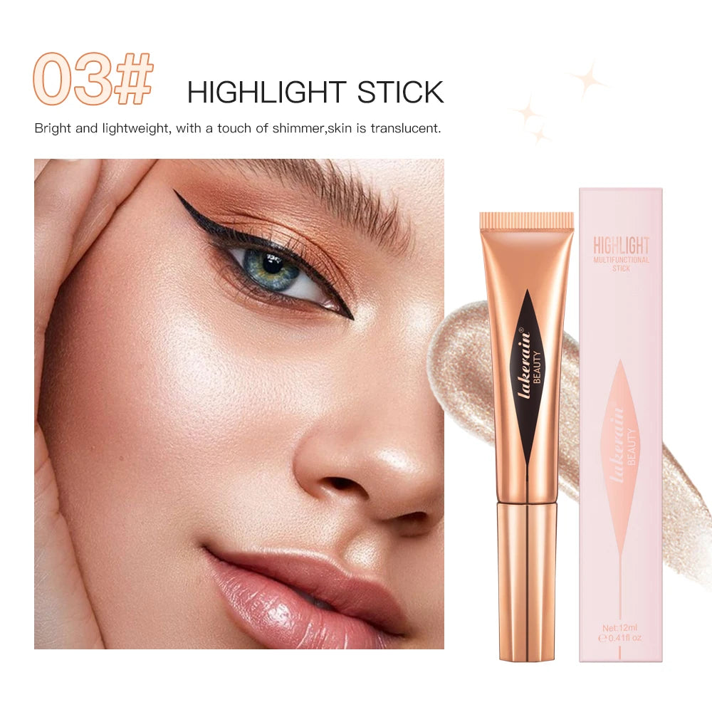 Liquid Face Contouring, Blush, and Highlighter Wand with Cushion Tip