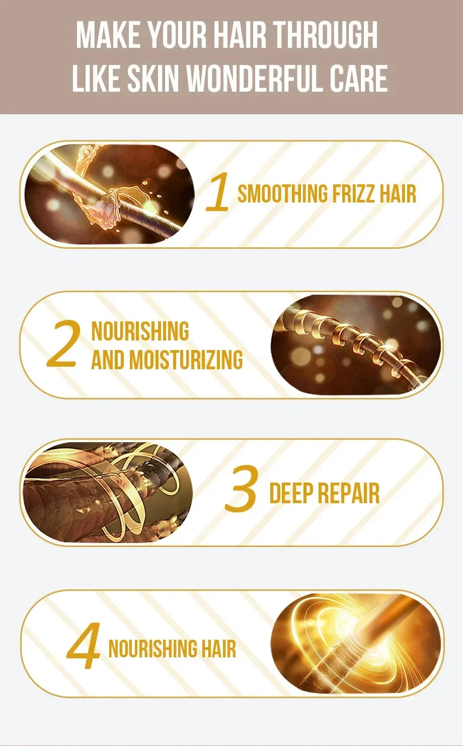 Deep Repair Keratin and Collagen Hair Mask for Smooth Shiny Hair - 11